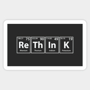 Rethink (Re-Th-In-K) Periodic Elements Spelling Sticker